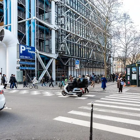 Flat 31m2 Near Pompidou Center, Marais, Les Halles, Mobility Lease Only * Paris